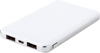 Branded Promotional ABS LI-POLYMER POWER BANK 5000MAH in White Charger from Concept Incentives