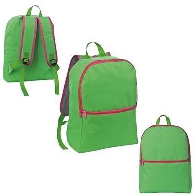 Branded Promotional BACKPACK RUCKSACK FASHION in Apple Green Bag From Concept Incentives.