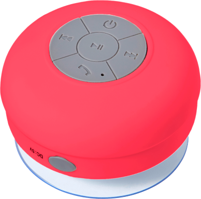 Branded Promotional PLASTIC WATERPROOF SPEAKER in Red from Concept Incentives