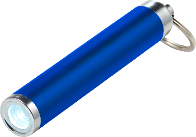 Branded Promotional LED TORCH with Keyring in Blue Torch from Concept Incentives