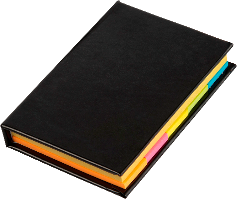 Branded Promotional NOTE BOOK with Sticky Notes from Concept Incentives