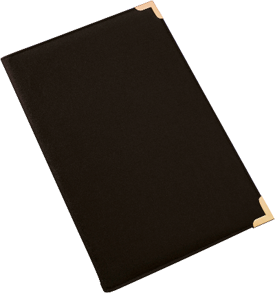 Branded Promotional A4 CONFERENCE FOLDER in Black from Concept Incentives
