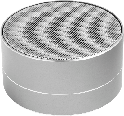 Branded Promotional ALUMINIUM METAL CORDLESS SPEAKER in Silver Speakers from Concept Incentives