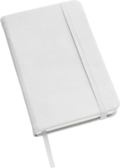 Branded Promotional WHITE PU NOTE BOOK Jotter From Concept Incentives.