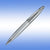 Branded Promotional LPC 016 BALL PEN in Silver with Silver Trim Pen From Concept Incentives.