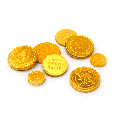 Branded Promotional CHOCOLATE COIN Chocolate From Concept Incentives.