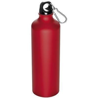 Branded Promotional CRANFORD METAL DRINK BOTTLE in Red Sports Drink Bottle From Concept Incentives.