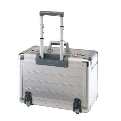 Branded Promotional OFFICE ALUMINIUM METAL SILVER METAL TROLLEY PILOT CASE Pilot Case From Concept Incentives.