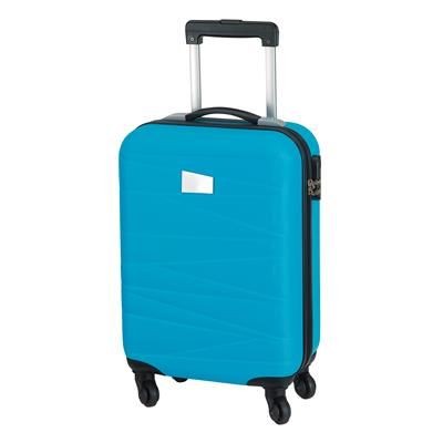 Branded Promotional PADUA TROLLEY-BOARDCASE in Turquoise Bag From Concept Incentives.