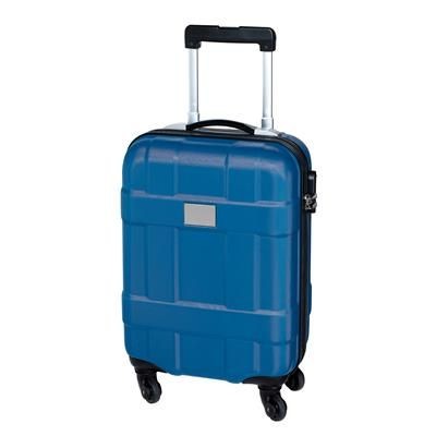 Branded Promotional MONZA TROLLEY CABIN SUITCASE in Blue Bag From Concept Incentives.