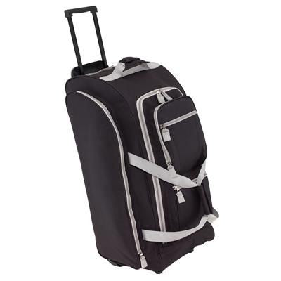 Branded Promotional 9P TROLLEY TRAVEL BAG in Black Bag From Concept Incentives.