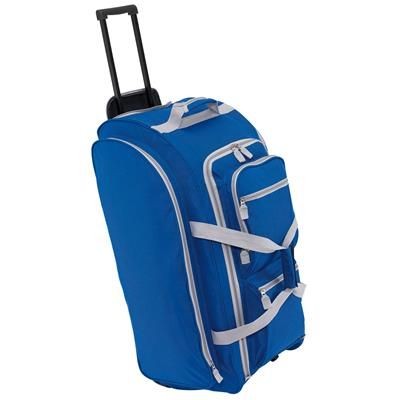 Branded Promotional 9P TROLLEY TRAVEL BAG in Blue Bag From Concept Incentives.