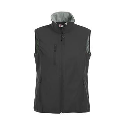 Branded Promotional BASIC SOFTSHELL VEST LADIES Jacket From Concept Incentives.