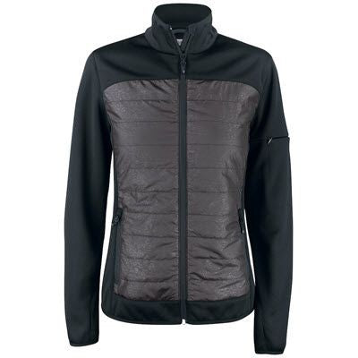 Branded Promotional CUSTER LADIES LIGHTLY PADDED FLEECE JACKET with Reflective Print Jacket From Concept Incentives.