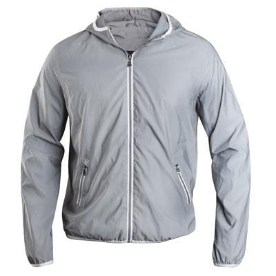 Branded Promotional CLIQUE HARDY REFLECTIVE WINDBREAKER with Hood Jacket From Concept Incentives.