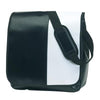 Branded Promotional ACTION PVC SHOULDER BAG in Black & White Bag From Concept Incentives.