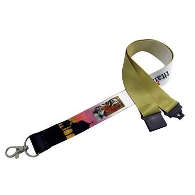 Branded Promotional 10MM FULL COLOUR UK PRINTED SMOOTH POLYESTER LANYARD Lanyard From Concept Incentives.