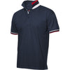 Branded Promotional CLIQUE NEWTON COMFORTABLE COTTON POLO SHIRT with Three Colour Contrast Side Collar Polo Shirt From Concept Incentives.