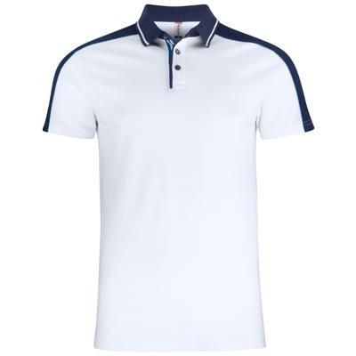 Branded Promotional PITTSFORD MODERN MULTI COLOUR POLO Polo Shirt From Concept Incentives.