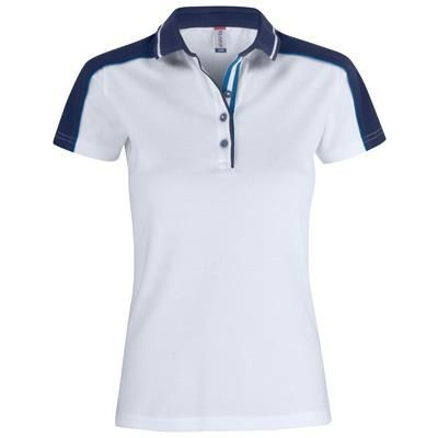 Branded Promotional PITTSFORD LADIES MODERN MULTICOLOR POLO Polo Shirt From Concept Incentives.