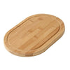 Branded Promotional BAMBOO-ROUND CUTTING BOARD in Brown Chopping Board From Concept Incentives.