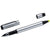 Branded Promotional GETAFE ALUMINIUM METAL SILVER METAL DUO BALL PEN in Silver Pen From Concept Incentives.