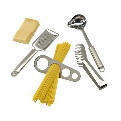 Branded Promotional SPAGHETTI SET in Silver Stainless Steel Metal Spaghetti Set From Concept Incentives.