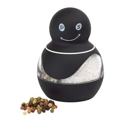 Branded Promotional SALT & PEPPER MILL in Black Salt &amp; Pepper Set From Concept Incentives.