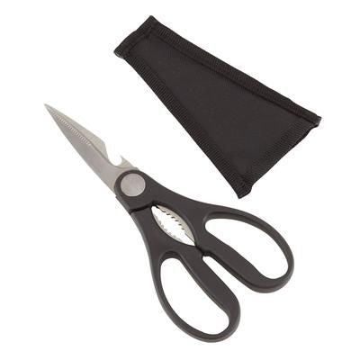 Branded Promotional HOUSEHOLD SCISSORS in Nylon Pouch Scissors From Concept Incentives.