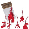 Branded Promotional FERGUS FELT CHRISTMAS PENDANT DECORATION- 6 PIECES Christmas Decoration From Concept Incentives.