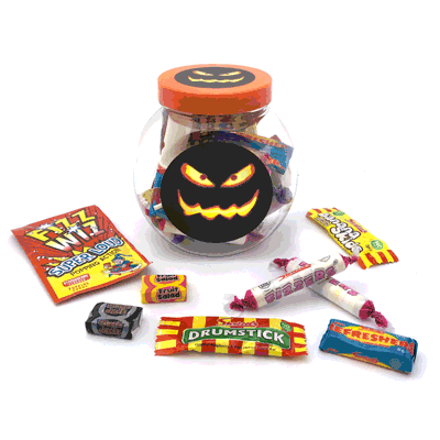 Branded Promotional HALLOWEEN SWEETS JAR Sweets From Concept Incentives.