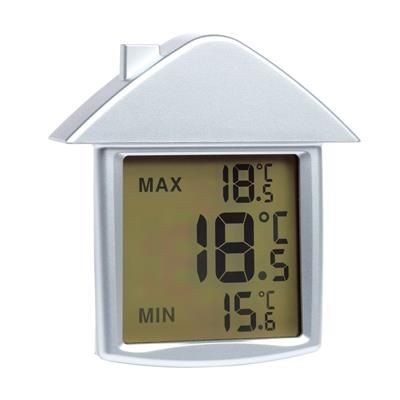 Branded Promotional COMFORT HOUSE SHAPE DIGITAL THERMOMETER Thermometer From Concept Incentives.