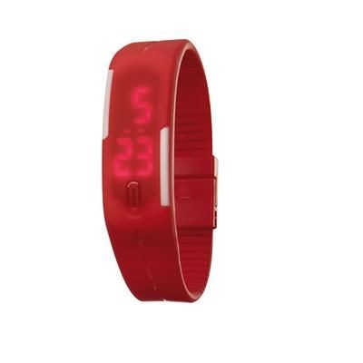 Branded Promotional TIME WRIST WATCH in Red Watch From Concept Incentives.