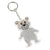 Branded Promotional TEDDY BEAR REFLECTOR KEYRING in White Reflector From Concept Incentives.