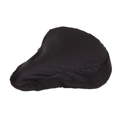 Branded Promotional DRY SEAT BICYCLE SEAT COVER in Black Bicycle Seat Cover From Concept Incentives.