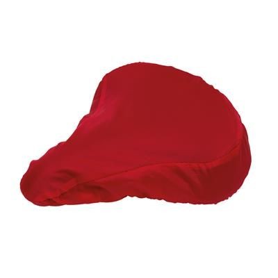Branded Promotional DRY SEAT BICYCLE SEAT COVER in Red Bicycle Seat Cover From Concept Incentives.