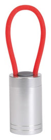 Branded Promotional LUMINOUS LAMP in Silver & Red with Silicon Strap Lamp From Concept Incentives.