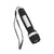 Branded Promotional USB RECHARGEABLE TORCH in Black Silver Torch From Concept Incentives.