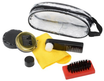 Branded Promotional BIG SHINE SHOE CLEANING KIT Shoe Shine Kit From Concept Incentives.