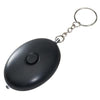 Branded Promotional ACOUSTIC BOMB ALARM KEYRING CHAIN in Black Alarm From Concept Incentives.