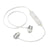 Branded Promotional IN-EAR HEADPHONES FRESH SOUND in White Earphones From Concept Incentives.