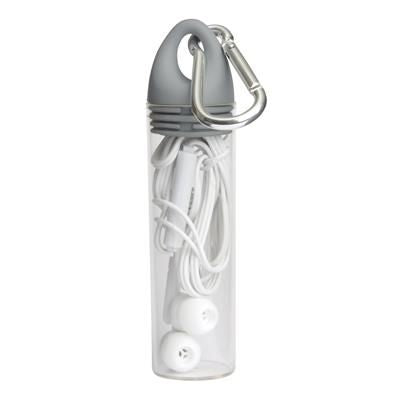 Branded Promotional LISTEN & TALKING IN-EAR-EARPHONE in White Earphones From Concept Incentives.