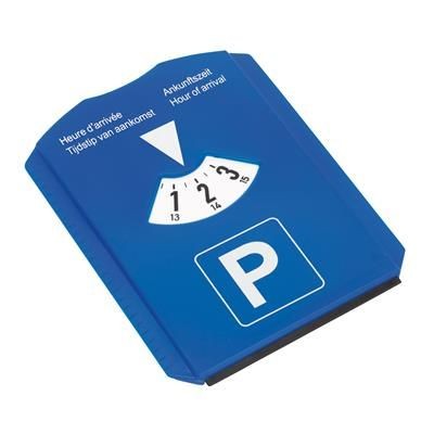 Branded Promotional ARRIVAL ICE SCRAPER & PARKING TIMER DISPLAY in Blue Ice Scraper From Concept Incentives.
