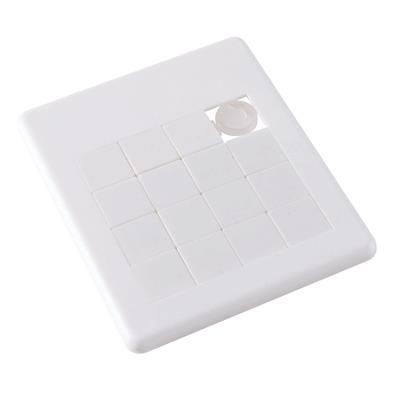 Branded Promotional SLIDING PUZZLE TRAY SQUARE in White Puzzle From Concept Incentives.