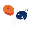 Branded Promotional NEAT MICROFIBRE LENS CLEANING CLOTH KEYRING in Blue & Orange Lens Cleaning Cloth From Concept Incentives.