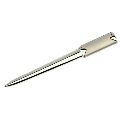 Branded Promotional AKROPOLIS METAL LETTER OPENER in Two Tone Silver Letter Opener From Concept Incentives.