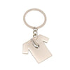 Branded Promotional TIE SHIRT KEYRING in Silver Metal Keyring From Concept Incentives.