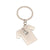 Branded Promotional TIE SHIRT KEYRING in Silver Metal Keyring From Concept Incentives.