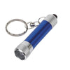 Branded Promotional FLARE LED KEYRING TORCH LIGHT in Blue Torch From Concept Incentives.