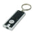 Branded Promotional LED LIGHT KEYRING in Black & Silver Keyring From Concept Incentives.